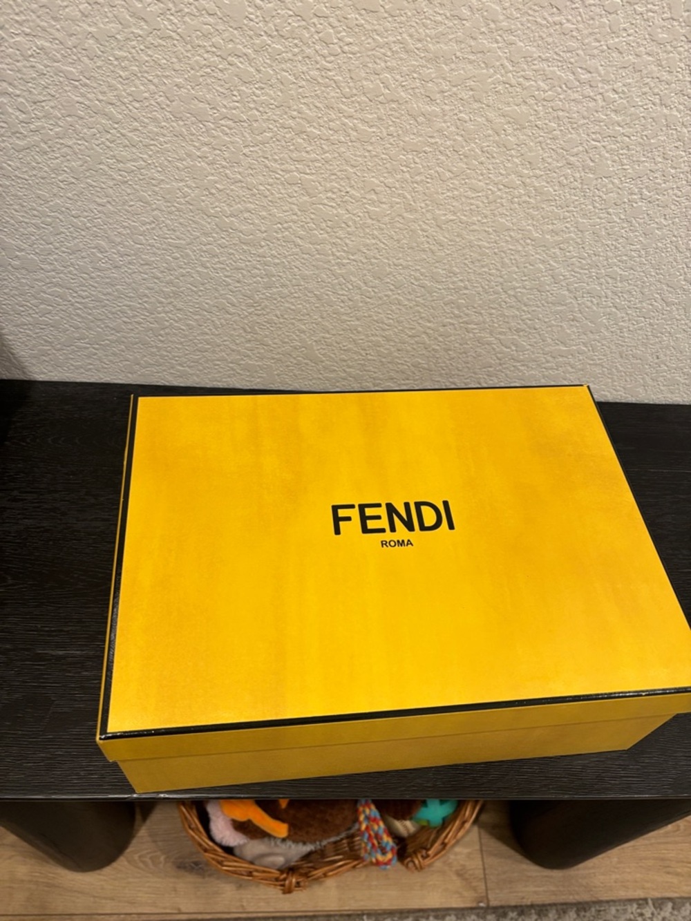 Fendi Yellow Box with Black Logo